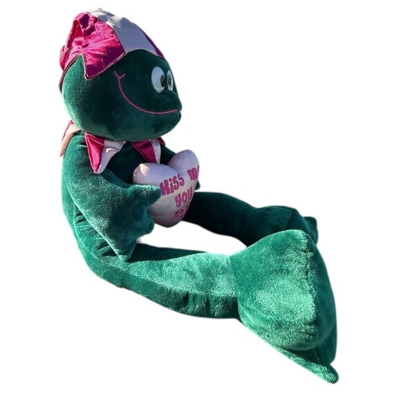 Commonwealth Target Valentine's Day Kiss Me You Fool Plush Stuffed Frog Toad - Picture 2 of 16